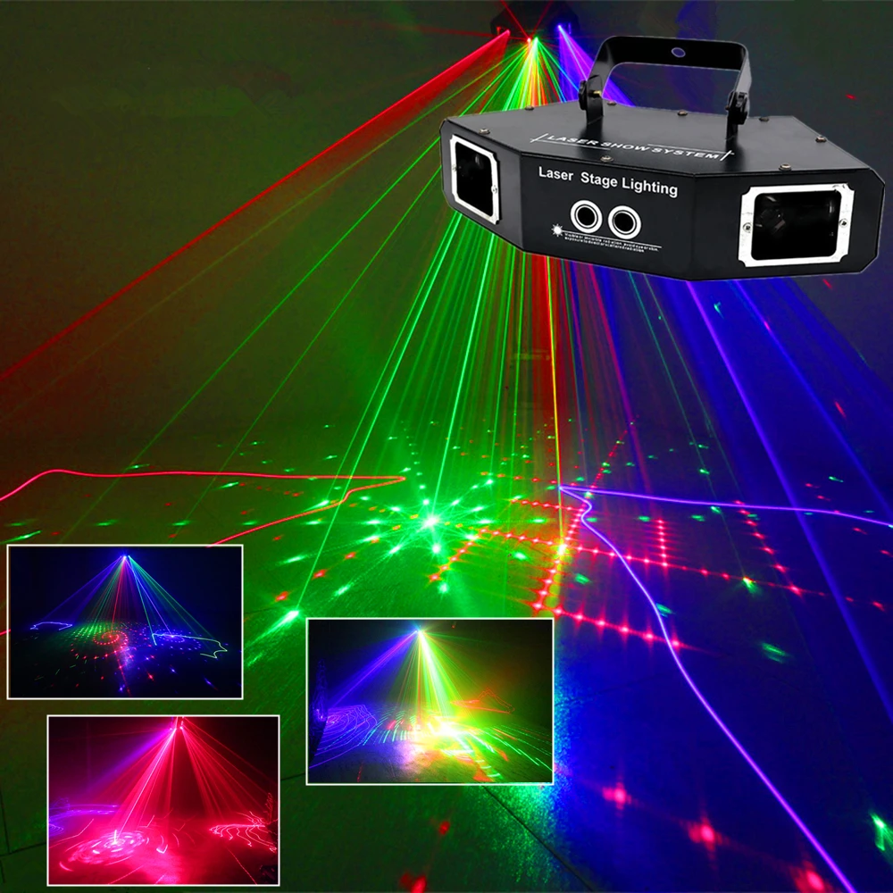 

RGB Scan Laser/DMX LED Scanning Stage Lights /DJ Lighting Colorful 6 Lens Scanner/Laser Projector/Beam+Image Effect Sector Laser