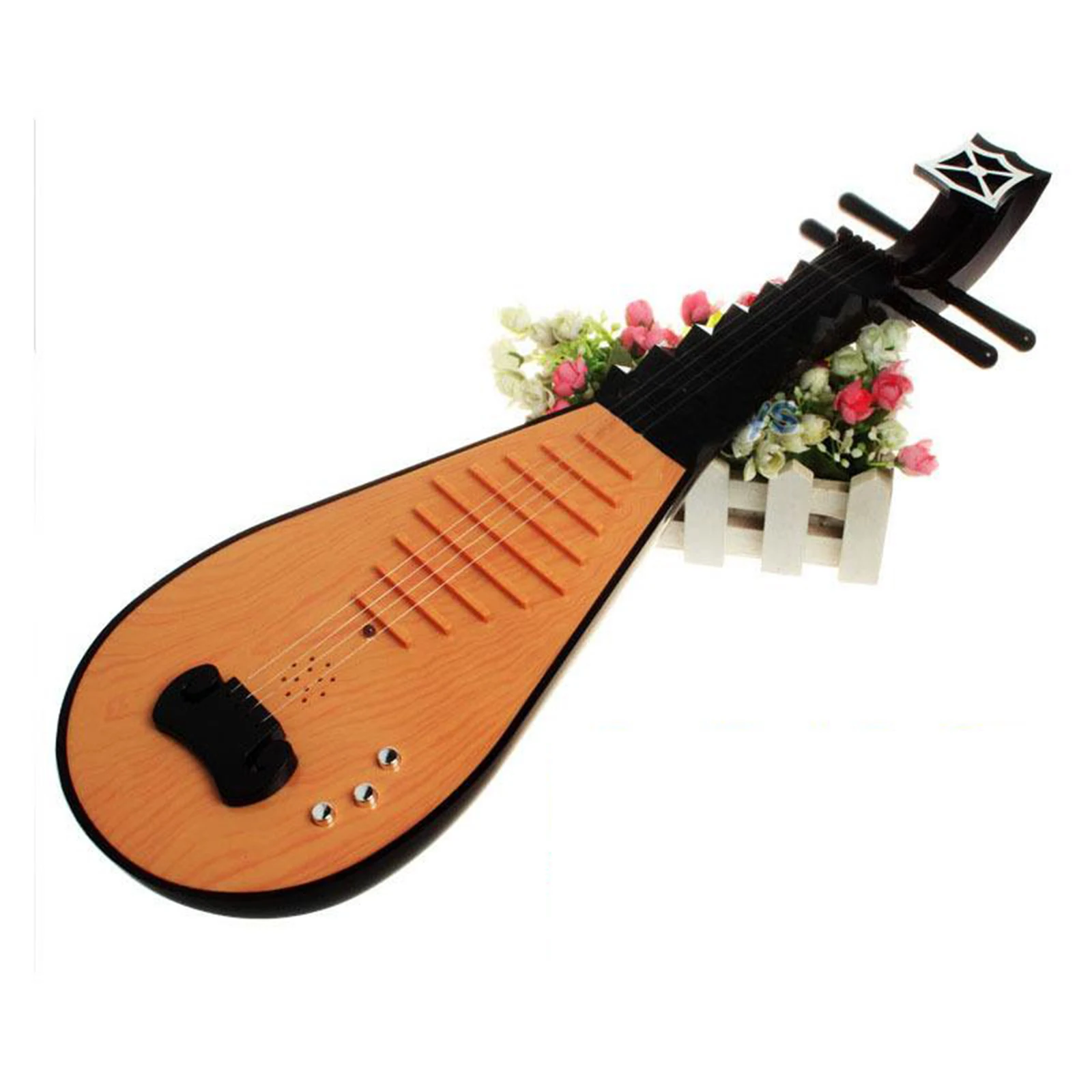 Classic Electric Pipa Electric Chinese Lute Kids Educational Toy Instrument Musical Toddler Stringed Musical Instrument