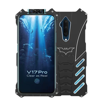 

R-JUST For Oneplus 7T Pro Case Luxury Aluminum Metal Batman Back Cover For Oneplus 7 Pro 1+7 7T One plus Armor Heavy Dust Rugged