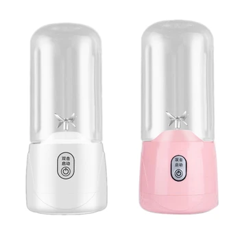 

6 Blades Portable Juicer Electric USB Rechargeable Smoothie Blender Machine Mixer Juice Cup Maker Fast Blenders