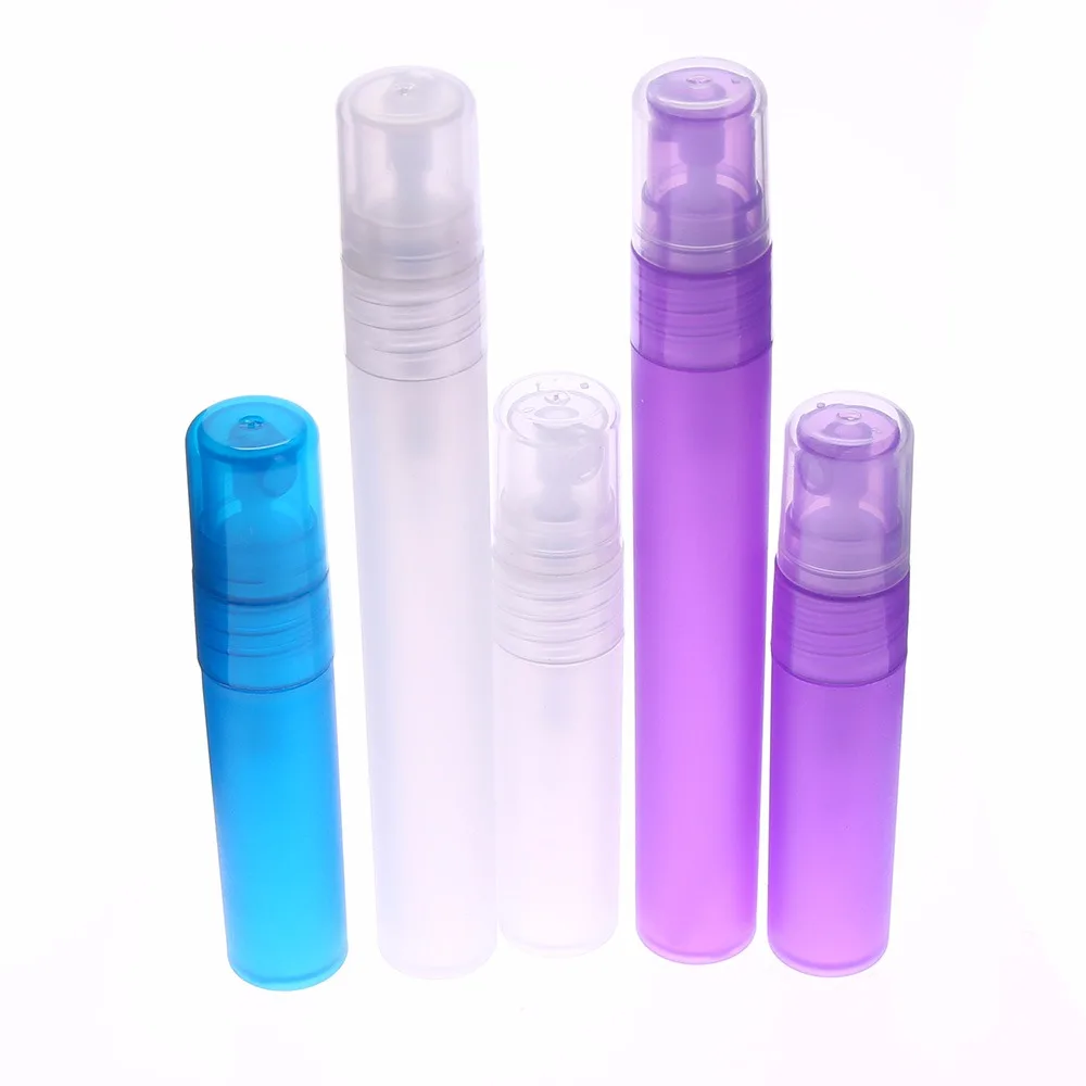 

5/10 ml Mini Mist Empty Perfume plastic Spray Refillable Bottle Portable Sample Bottle Small Atomizer Colorful Sprayer Bottles