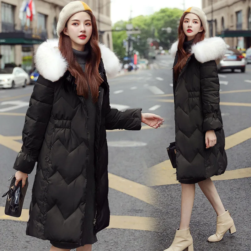 

Korean-style Loose-Fit BF Fashion High Imitation Fur Collar Comfortable 2019 Hot Sales Hot Selling Cotton-padded Clothes