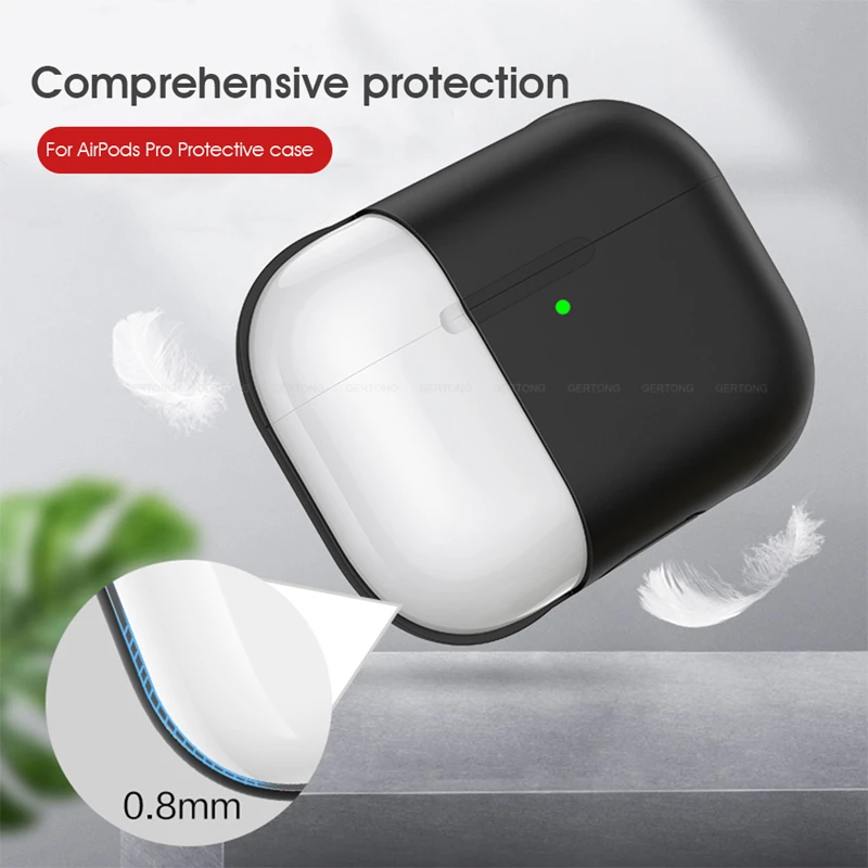 Разноцветный чехол с защитой от потери для беспроводных наушников Airpods Pro Bluetooth