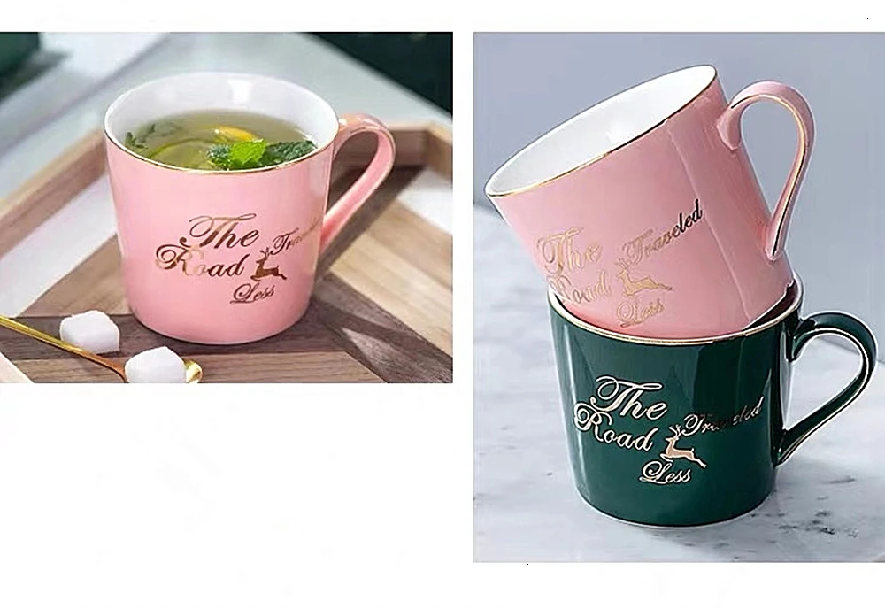 Europe Coffee Mugs Creative Ceramic Milk Tea Cup Breakfast Drinkware  Couple Mugs Valentine's Day Wedding Birthday Gift (4)