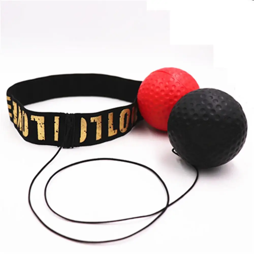 Boxing Speed Ball, Head-mounted Boxing Reflex Ball, Raising Reaction Force, for Hand Eye Training, MMA Sanda Muay Thai Training