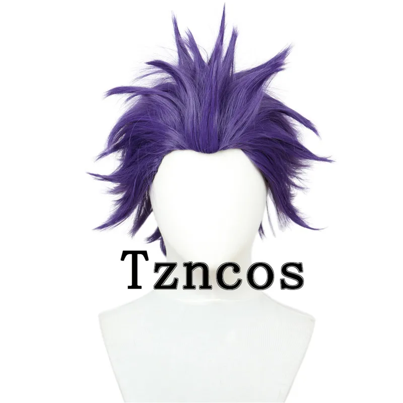 

Tzncos, фиолетовый короткий парик, термостойкие синтетические волосы