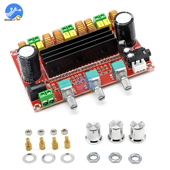 

TPA3116D2 DIY kit Amplifier For Speakers DC 12V-24V 50Wx2 + 100W 2.1 3 Channels Digital Subwoofer Amplifier Board sub board