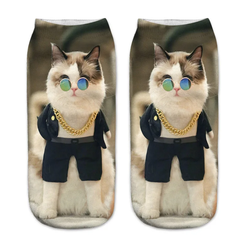 

Funny Cosplay Cat 3D Printing Socks Ulzzang Girls Fashion Socks Unisex Hipster Meias INS Harajuku Female Sox Kids novelty gift
