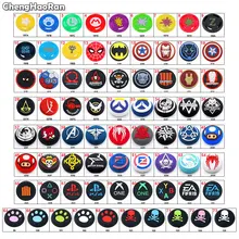 ChengHaoRan 1Pc Katze/Schädel Silikon Joystick Abdeckung Thumb-Sticks Grip Caps Für PS5 PS4 Dünne PS3 Xbox 360/One X S NS Pro Controller