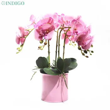 

INDIGO - Pink Phalaenopsis Butterfly Orchid 3D Printing Petals Real Touch Latex Artificial Flower Wedding Flower Party