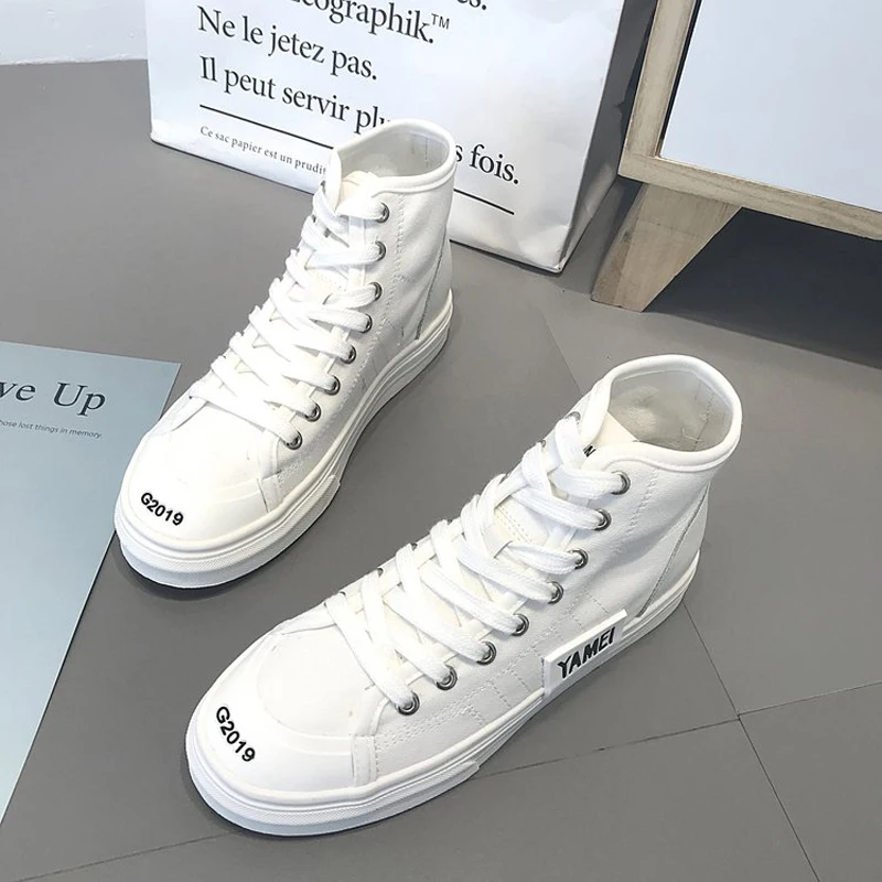 New Fashion Retro Short Boots Simple Canvas Autumn British Style Women Shoes Solid Street Short Boots XWX7361
