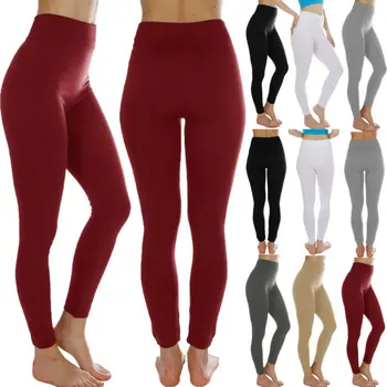 

Fashion High Waist Leggings Women Fitness Workout Leggings For O Women Push Up Solid Black Red White Leggings Ladies