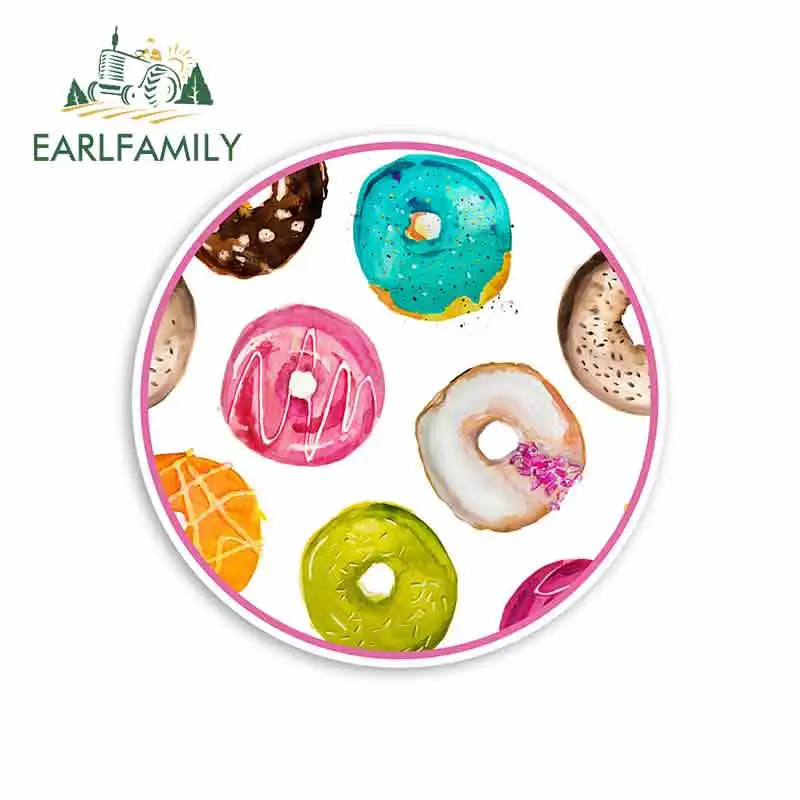EARLFAMILY 13cm x for Colourful Donuts Funny Car Stickers Vinyl Graphics JDM RV VAN Fine Decal Accessories Waterproof | Автомобили и