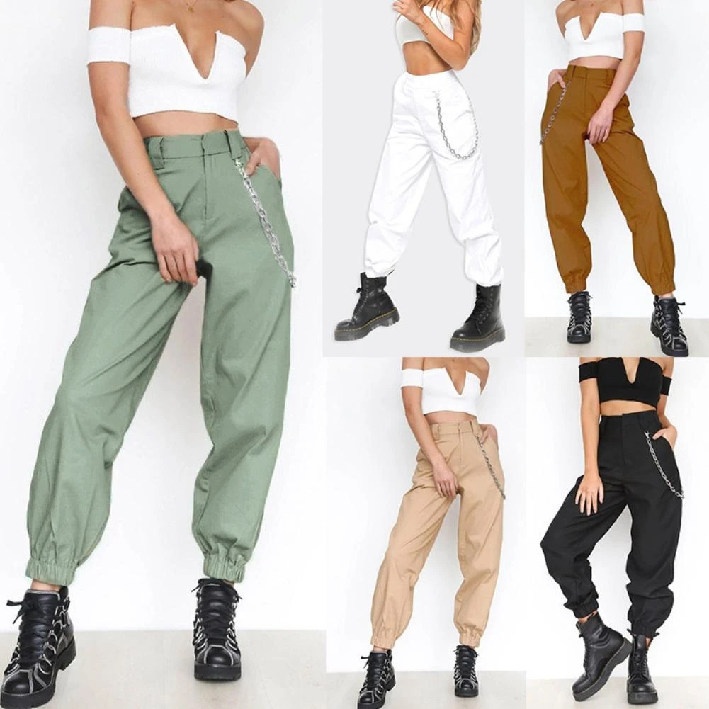 cargo pants with ankle ties