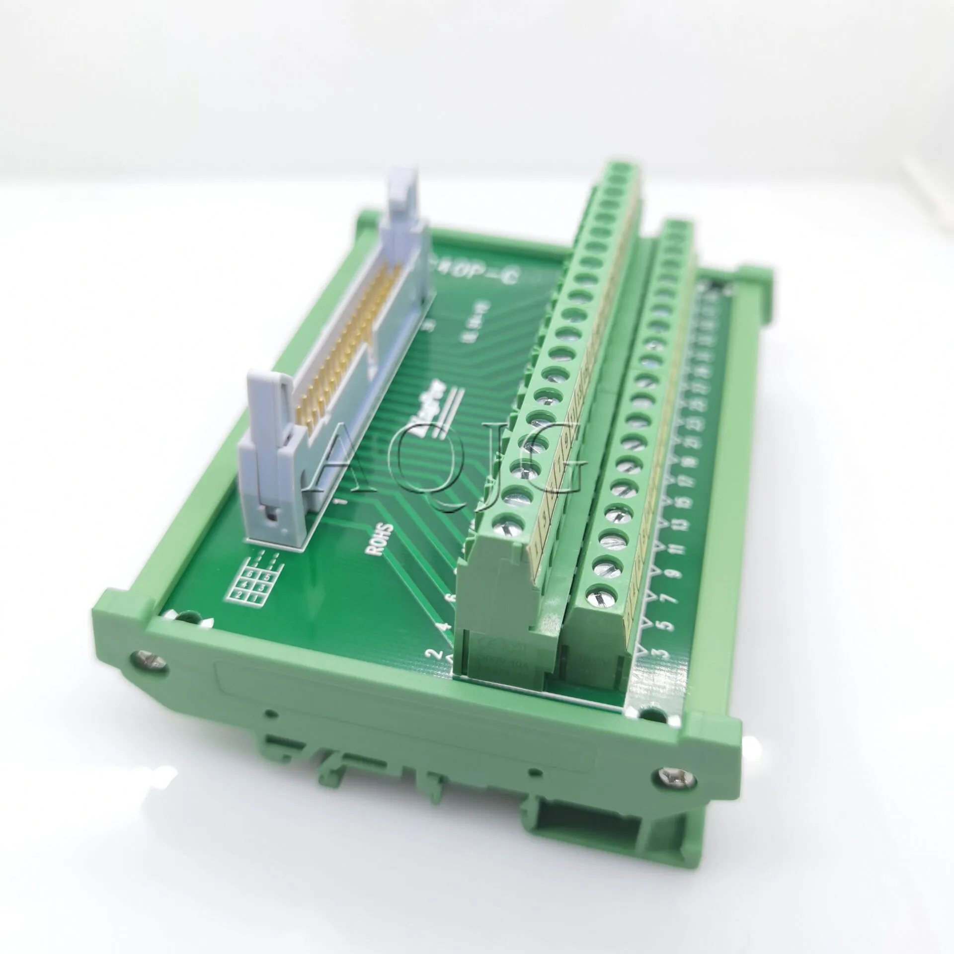 Breakout Masculino do Bloco Terminal Terminais do Relé do Plc Conector do Adaptador da Montagem do Trilho do Ruído Pin Idc40p Idc 40 - Imagem 2