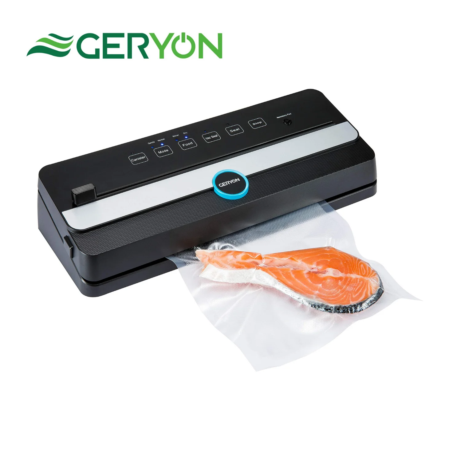 GERYON-envasadora al vacío Sous Vide con rollos/bolsas, máquina automática para sellar alimentos