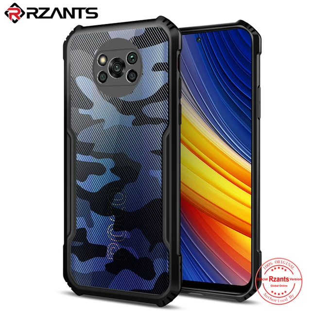 Rzants For Xiaomi POCO X3 NFC X3 GT  POCO X3 PRO Case Camouflage Beetle Hard Shockproof Ant-Drop Ultra Slim Thin Phone Cover black