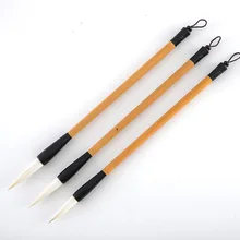 3 шт., кисть для каллиграфии, китайский шерстяной волос, ручка для начинающих, каллиграфия, рисование, ручная роспись, художественная кисть для письма