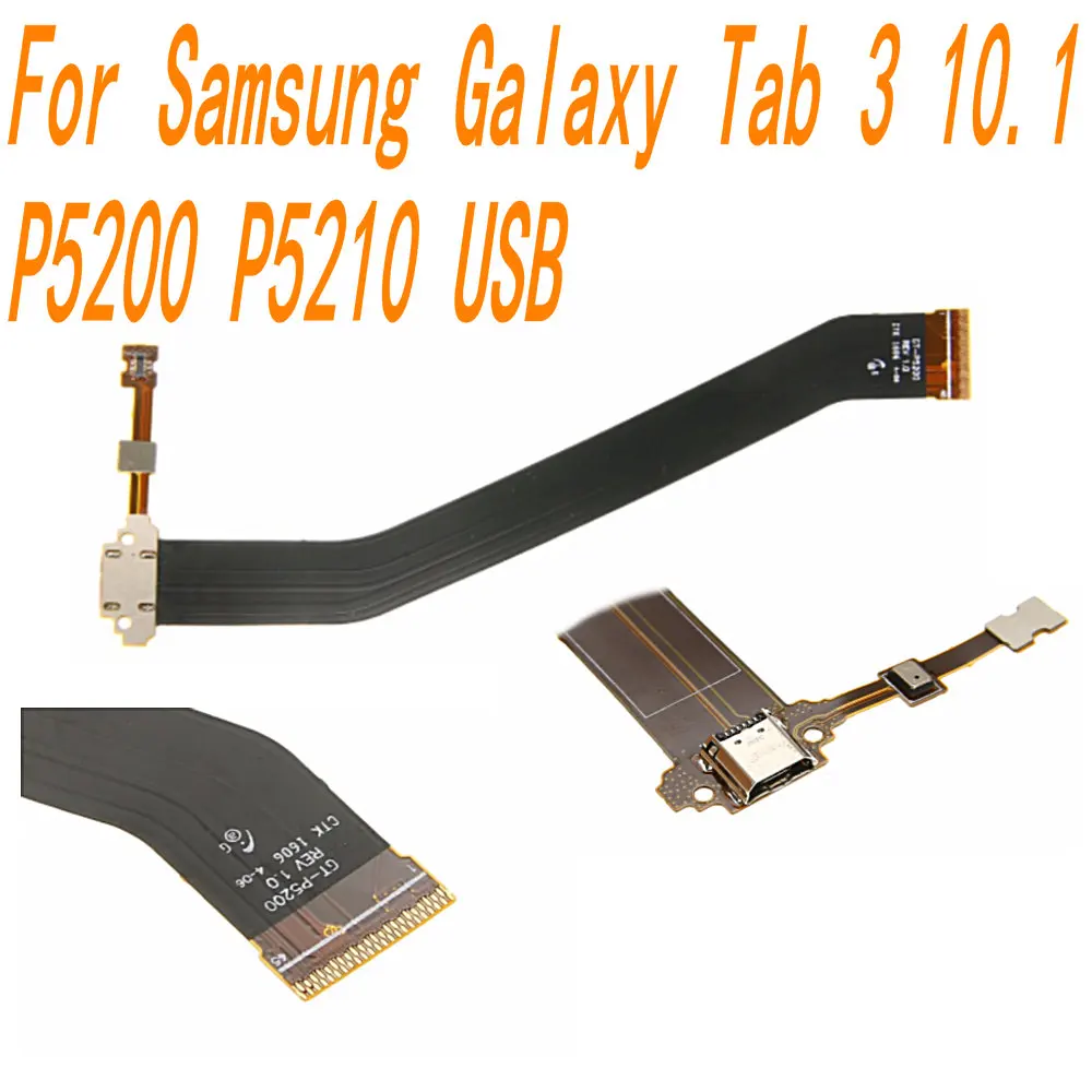 Высококачественные запасные части для samsung Galaxy Tab 3 10,1 P5200 P5210 P5220 USB зарядное устройство зарядный порт с микрофоном гибкий кабель