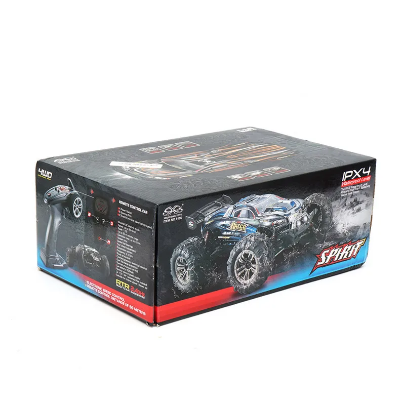 Xinlehong 9136 1/16 2,4G 4WD 32 см Rc гоночных автомобилей 36 км/ч Bigfoot внедорожников автомобиля РТР VS XINLEHONG 9125 подарки для маленьких мальчиков