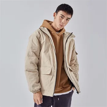 

Men's Streetwear Oversize Parkas Men Thicken Warm Winter Jackets Coat Male 2019 Windbreaker Parka Winter Loose Men's Jacket