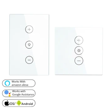 

US EU Smart Wall Light Switch WIFI APP Voice Remote Control Touch Dimmer Timing Smart Life Tuya Amazon Alexa Google Home