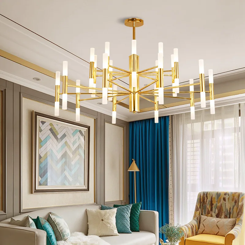 

2019 New Style Living Room Chandelier Modern Minimalist Style Lamp Creative Restaurant Bedroom Light Luxury Glorious Online Cele