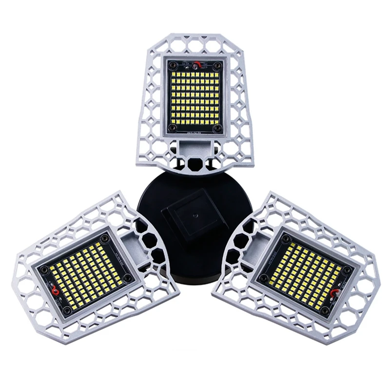 

100W E27 LED Lamp 110V 220V LED Bulb Deformable High Power Light for Warehouse Factory Garage Basement Gym