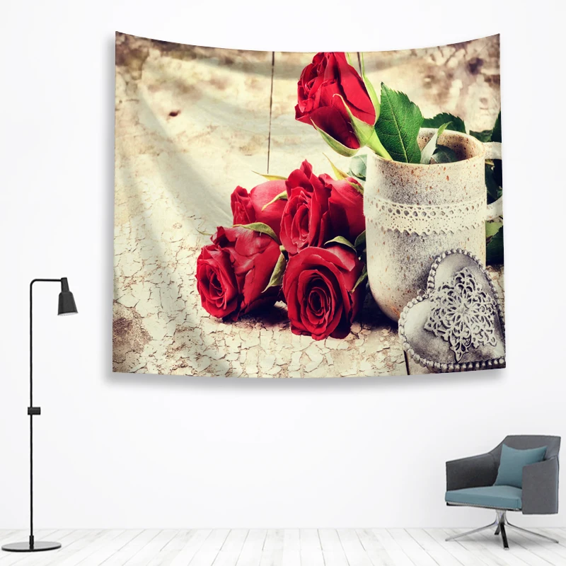 Цветок стены Ttapestry висячие украшения богемный пляжный коврик фермерский дом Декор общежития Мандала гобелены колдовство хиппи