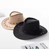 Casual Western Cowboy Hat Sun Hat Cowgirls Children Hat Artificial Suede Wide Brim Leisure Halloween Men Woman Hat ► Photo 3/6
