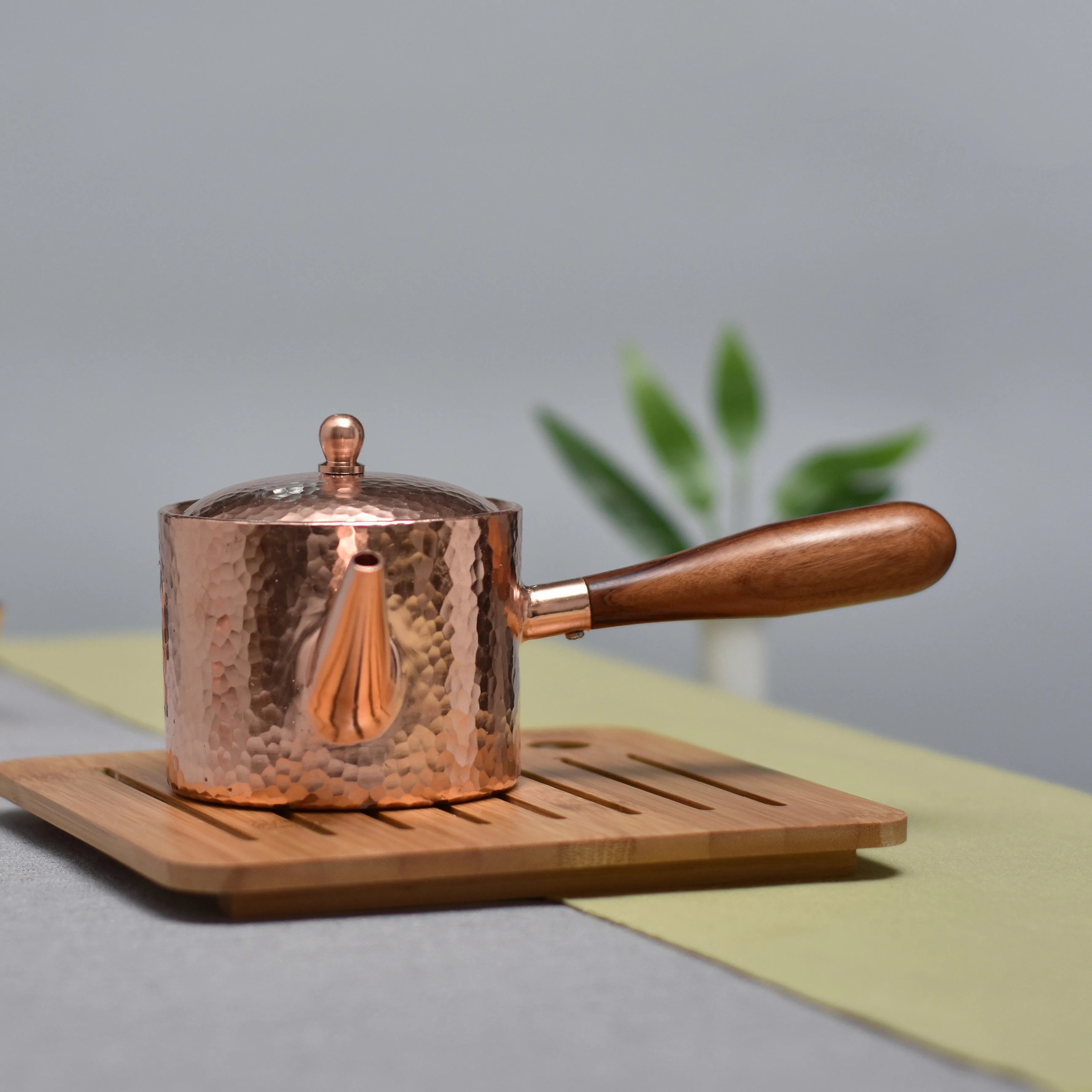 Чистый медный котел ручной работы кунг-фу заварочный чайник teaware китайский чистый Улун утолщенный чайник с одной ручкой чайник для воды