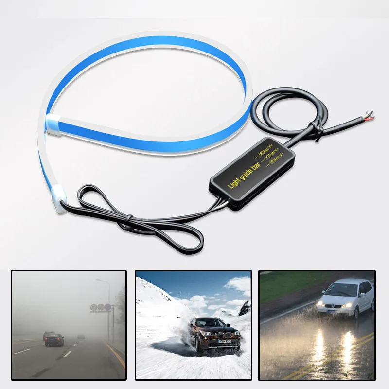 

2 Pcs Car LED Strip Flow Type Tailgate Turning Signal Lights Bar
