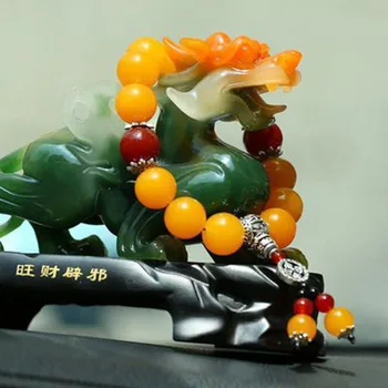 

Obsidian automotive gear beads natural red agate Buddha beads single-ring car interior jade gear bead car pendants