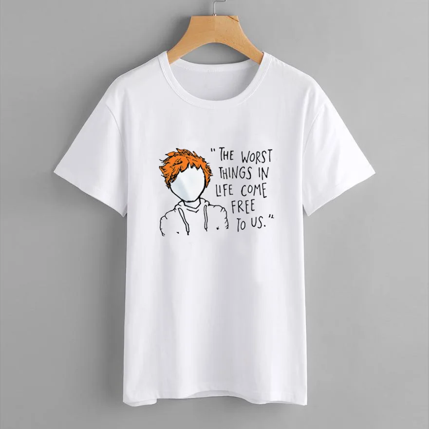 Ed Sheeran Harajuku T Shirt Women Ullzang 90s Music Lovers Funny Cartoon Print T-shirt Fashion Women Tops Plus Size Summer Tees