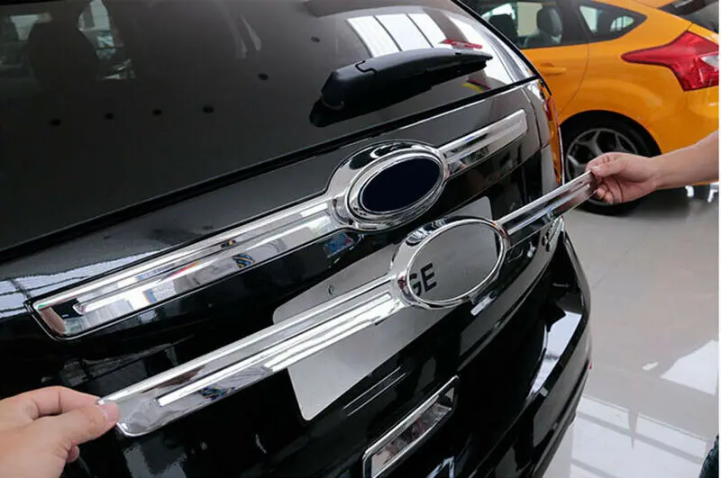1 шт. ABS Хромированная Задняя Крышка багажника Накладка подходит для Ford Edge 2011 2012 2013 модификация автомобиля аксессуары