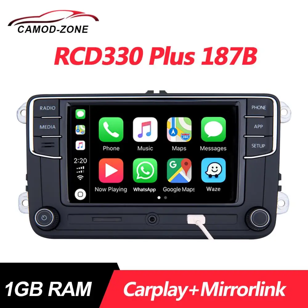 RCD330 Plus RCD330G Carplay Mirrorlink MIB Car Radio Classia DEASY 6RD 035 187B For VW Golf 5 6 Jetta CC MK6 MK5 Passat Tiguan