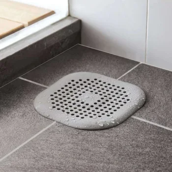 

Shower Mesh Practical Sewer Filter Strainer Kitchen Sink Bathroom Anti Skid Accessories Drain Silicone Home Hair Blocker Cover