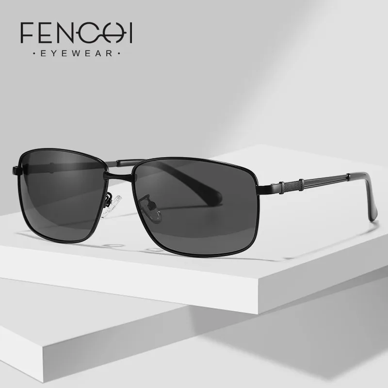 

FENCHI Retro Polarized Sunglasses Men 2020 Black Classic Brand Square Sun glasses Driving Eyewear For Men/Women lunette