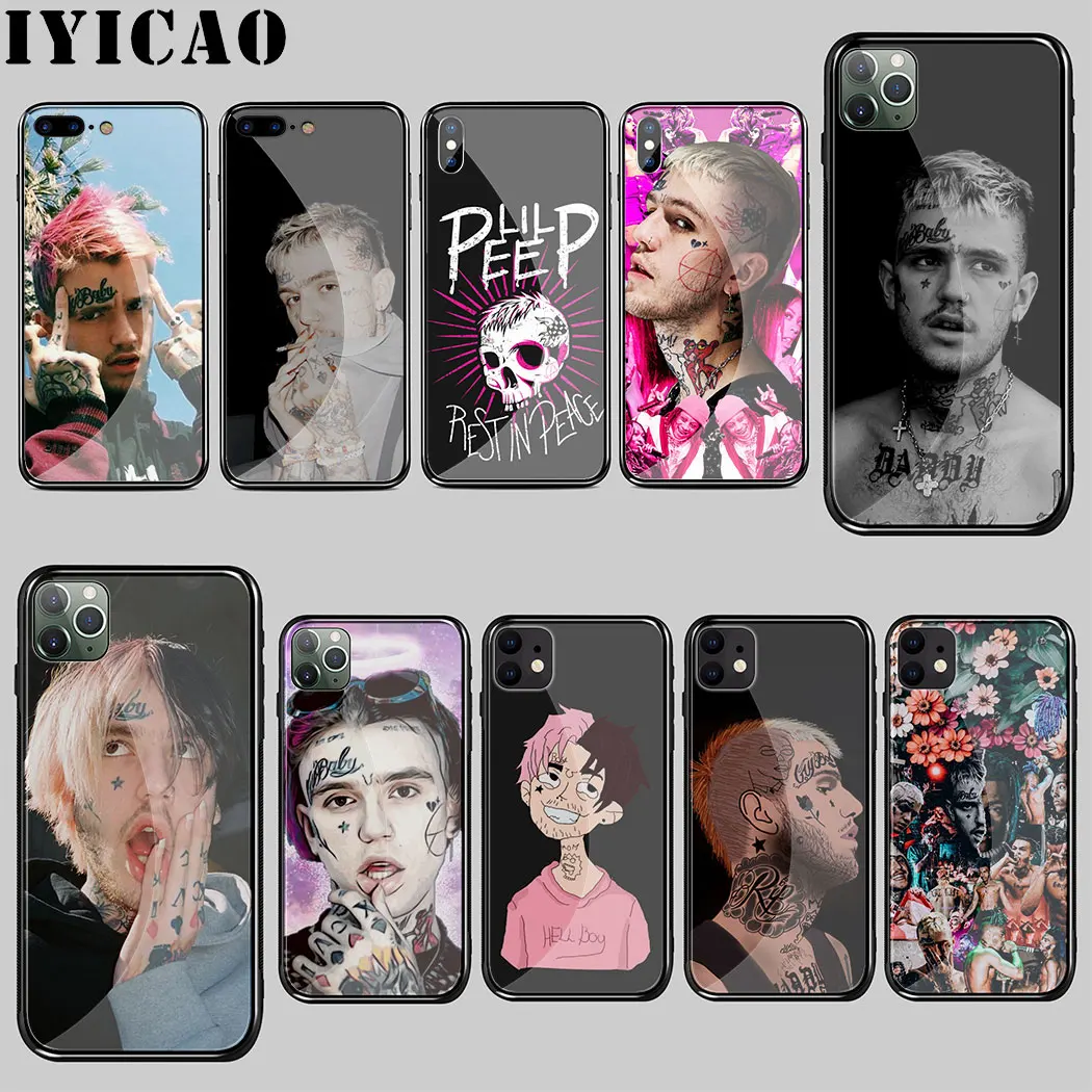 Рэпер Lil Peep закаленное стекло чехол для iPhone 5 5S SE 6 6S 7 8 Plus 11 Pro X XR XS Max |