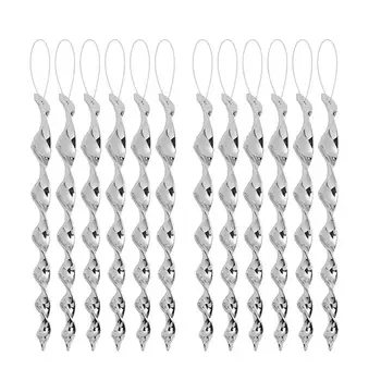 

12pcs Protective Effective Reflective Wind Spiral Scare Bird Twisting Scare Rods For Garden Roof Balcony