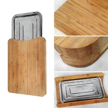 Прямоугольный раздвижной поднос Практичный Прочный Деревянный домашний разделочный стол экологически чистые аксессуары кухонные Разделочные Блоки пикники