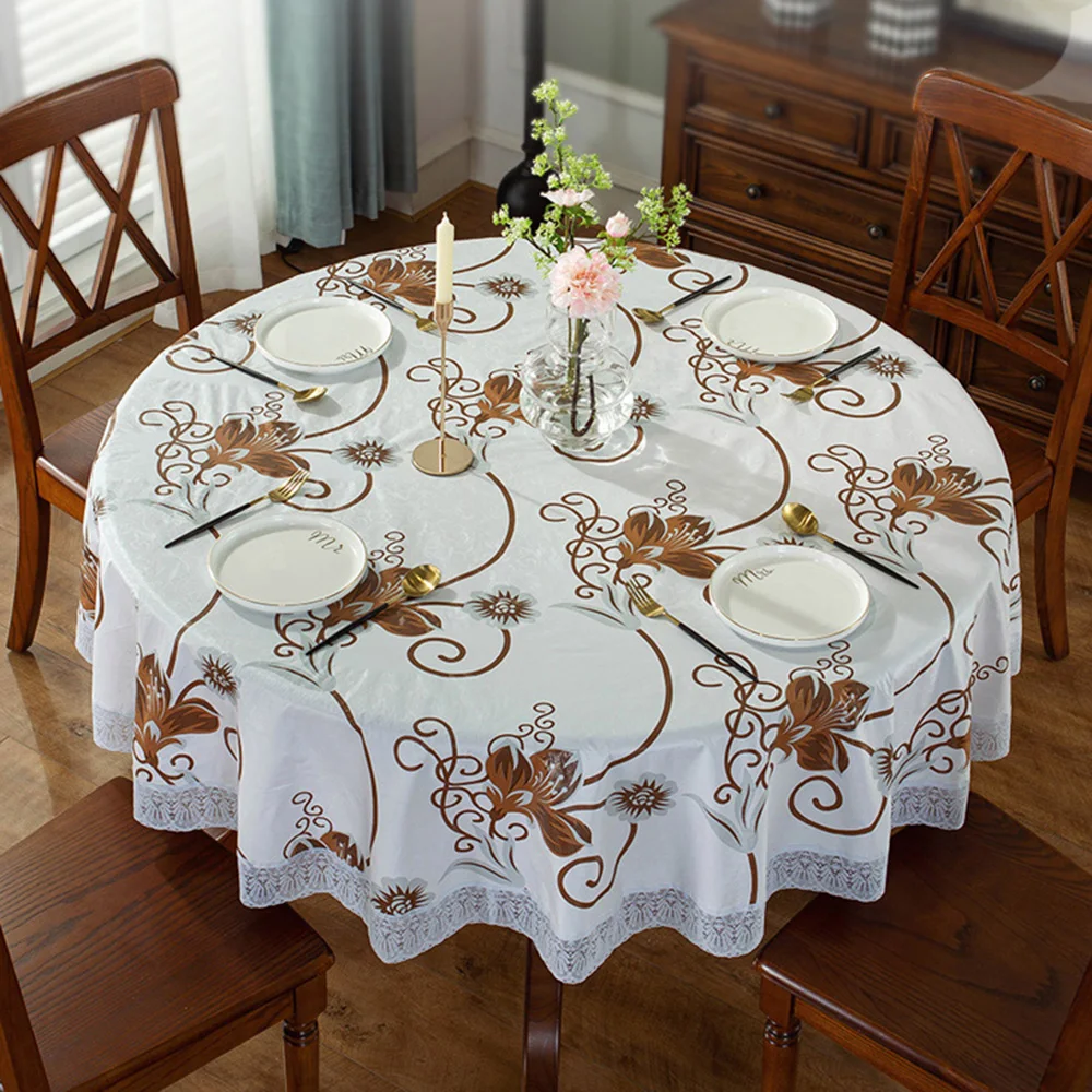 Waterproof Oil Proof PVC Table Cloth Cover Home Dining Tablecloth Decoration 