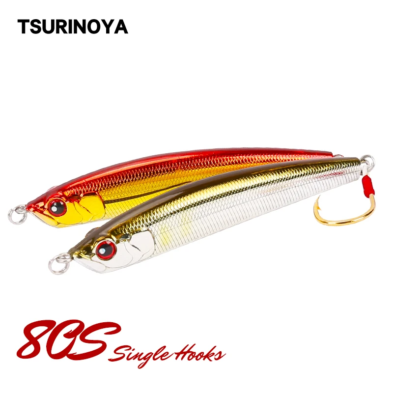 Приманка TSURINOYA DW57 для рыбалки Тонущий Карандаш твердая приманка 80 мм 14 3 г Длинные