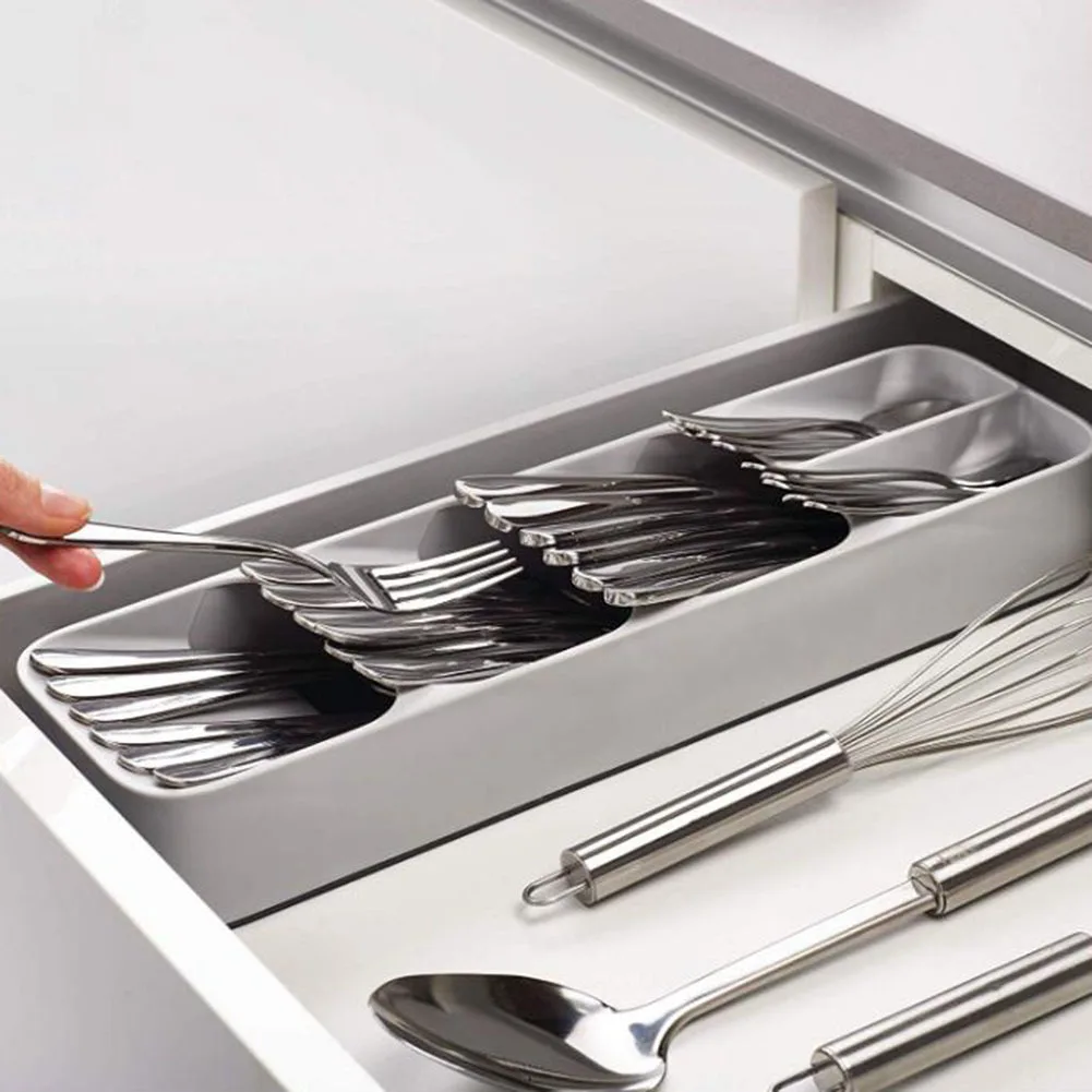 

Kitchen Accessories Organizer for Knife Spoon Fork Practical Drawer Bacteriostatic Tray Cutlery Separation Finishing Storage