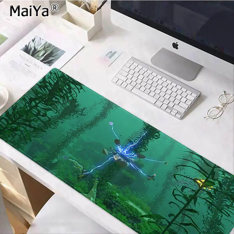 Lock Edge 30x80cm Maiya Subnautica, игровой коврик для мыши из прочного натурального каучука, Настольный коврик, версия скорости/управления, большой игровой коврик для мыши - Цвет: Lock Edge 30x80cm