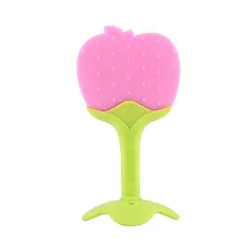 

Cute Baby Silicone Teether BPA Free Fruits Shape Toothbrush Training Tool Baby Chew Toy Infant Toddler Molars Teething Teether