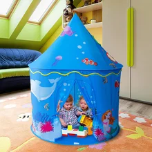 Портативная детская игровая палатка, детский Крытый открытый бассейн с океанским шариком, Складные Игрушки, замок, Enfant, домик, игрушки, палатки, подарок