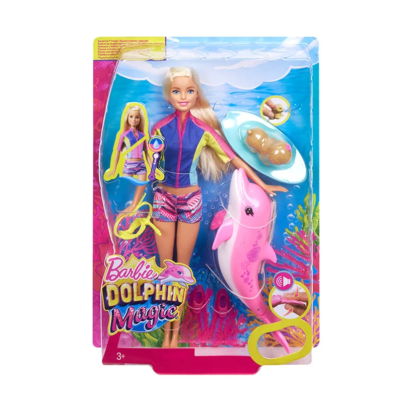 Оригинальная кукла Барби Dolphin Magic Adventure Play House красивые игрушки для девочек