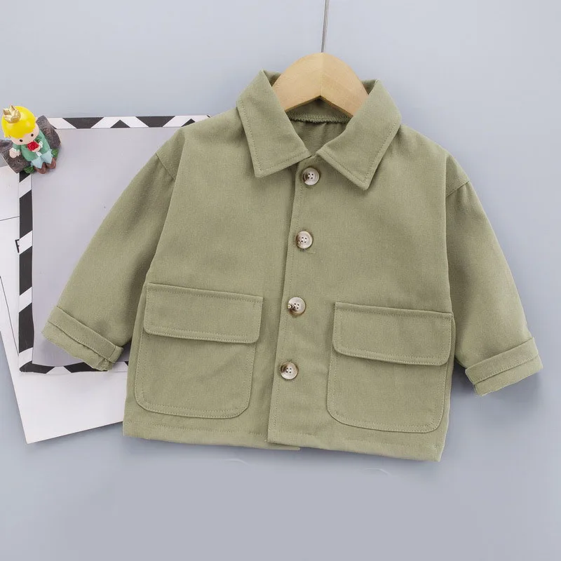 Keelorn Boys Spring Thin Jackets New Fashion Baby Girl SIngle breasted Coats Fall Long Sleeve