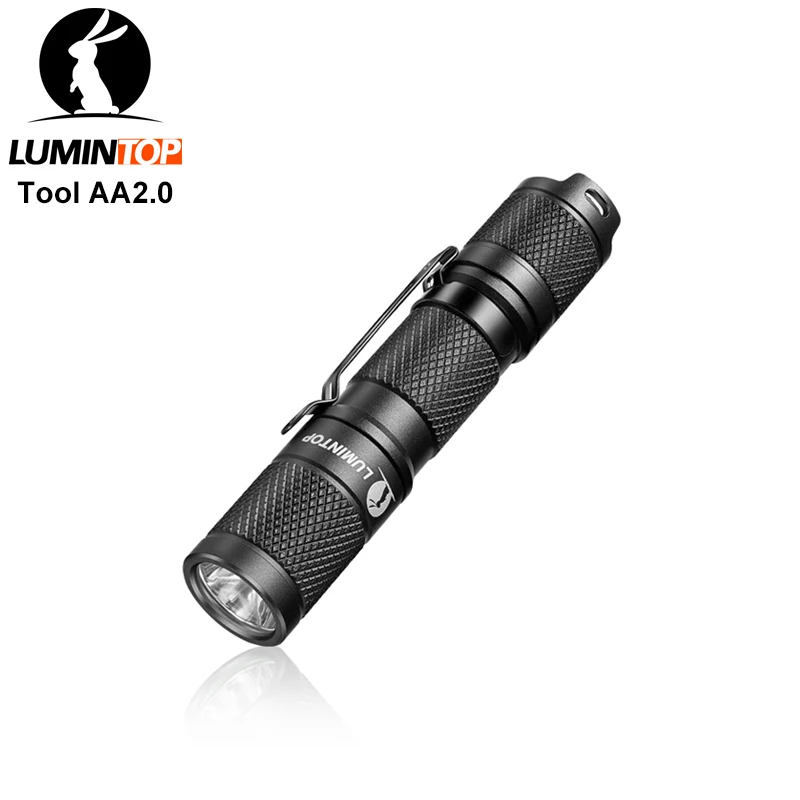 

LUMINTOP EDC Mini Flashlight Tool AA 2.0 Outputs Keychain Flashlight with Memory Strobe by AA or 14500 Battery for camping